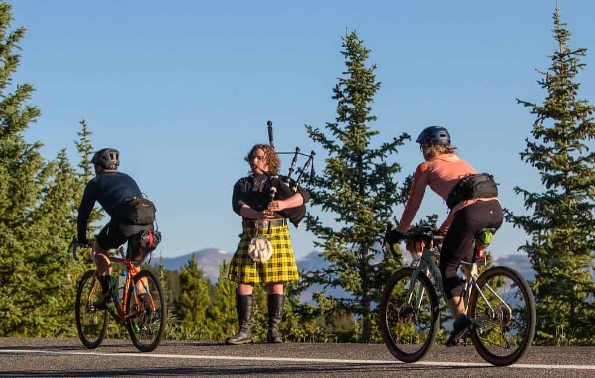 Photo: Reid Neureiter | Bagpipes on Juniper Pass - Triple Bypass